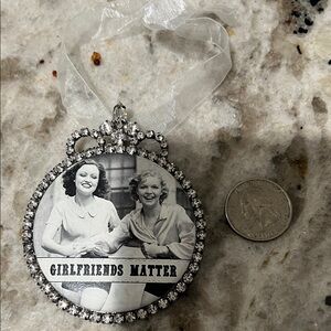 Vintage Style 'Girlfriends Matter' on a sheer ribbon